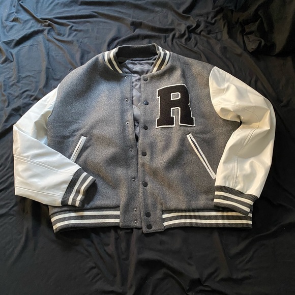 Revenge Clothing Other - Revenge Varsity Jacket Size (L) Gray/ White